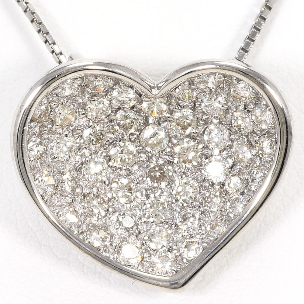 VINTAGE 18k Silver Diamond Necklace